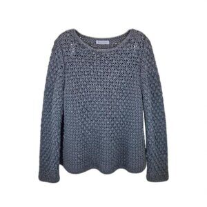 Elsamanda Women’s Sweater L Wool Alpaca Blend Soft Cozy Winter Pullover